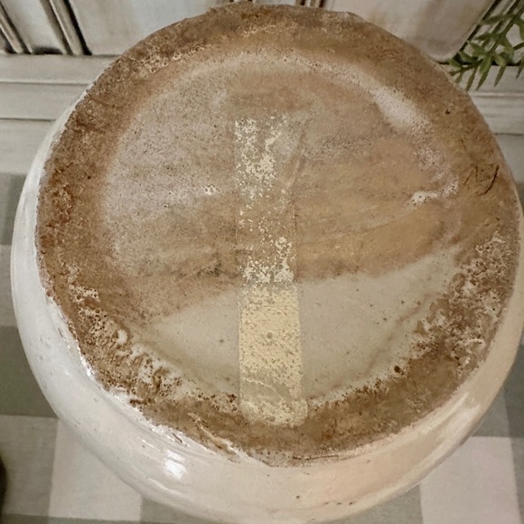 VINTAGE, STONEWARE PITCHER. EARLY 20TH CENTURY. TWO-TONE DESIGN - Picture 8 of 8